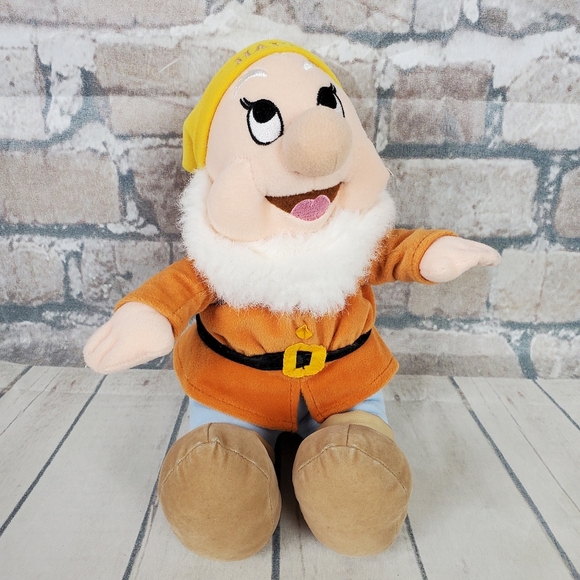 Disney Store 9" Happy Dwarf Plush Bean Bag Bottom - Picture 2 of 13